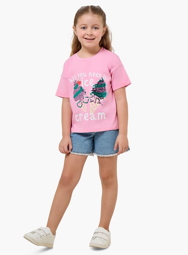 Juniors Embellishment T-shirt