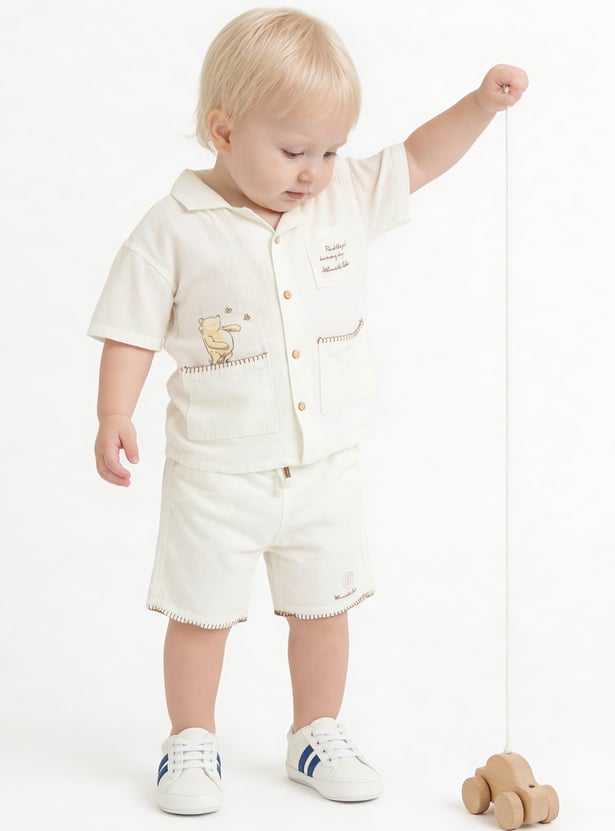 Juniors Printed Shirt and Shorts Set