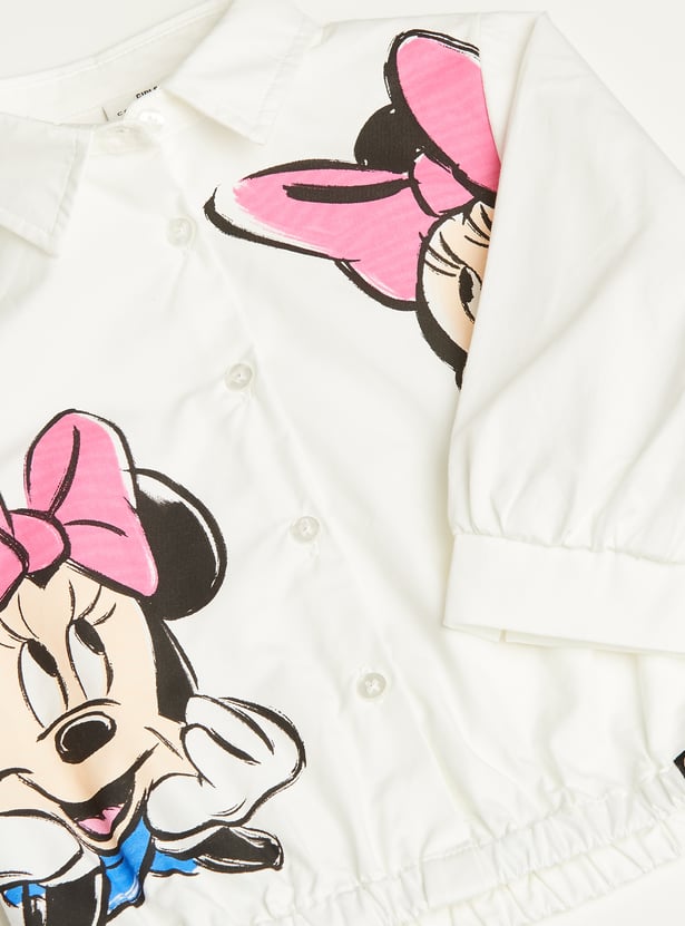Juniors Minnie Mouse Print Shirt