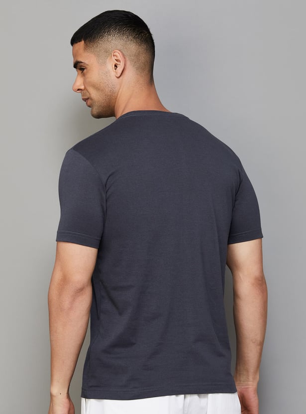FAHRENHEIT Brand Print Slim Fit T-shirt - Pack of 3