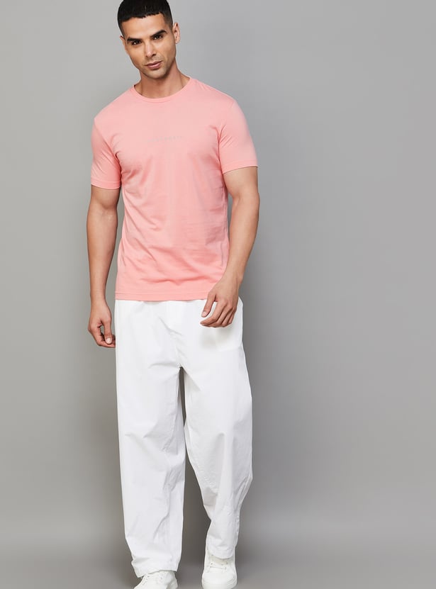 FAHRENHEIT Brand Print Slim Fit T-shirt - Pack of 3