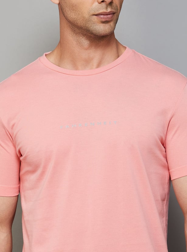 FAHRENHEIT Brand Print Slim Fit T-shirt - Pack of 3