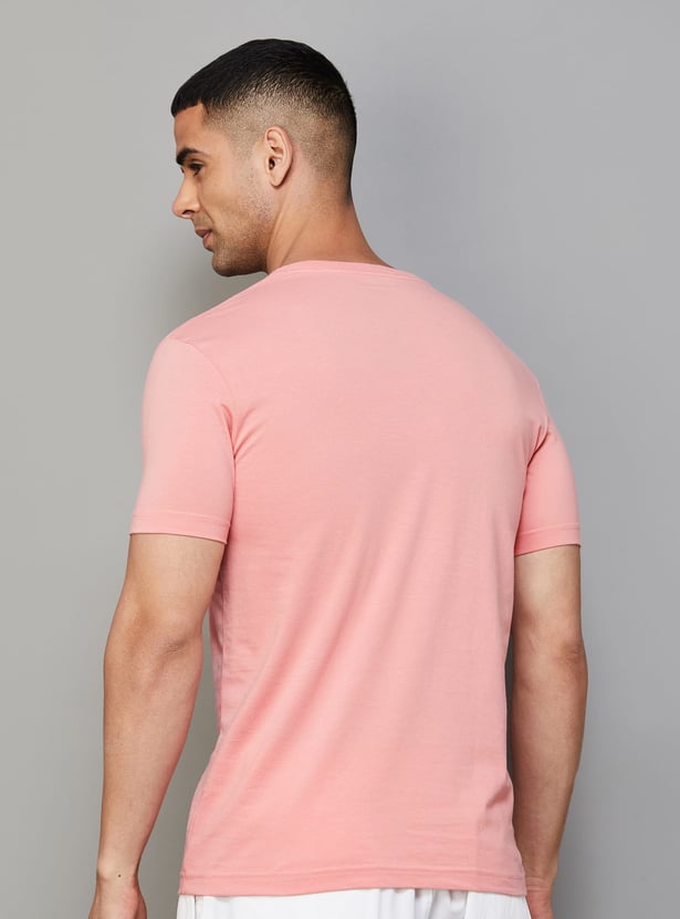 FAHRENHEIT Brand Print Slim Fit T-shirt - Pack of 3