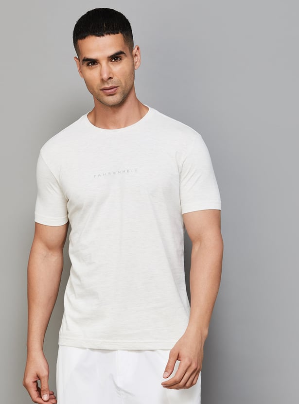 FAHRENHEIT Brand Print Slim Fit T-shirt - Pack of 3
