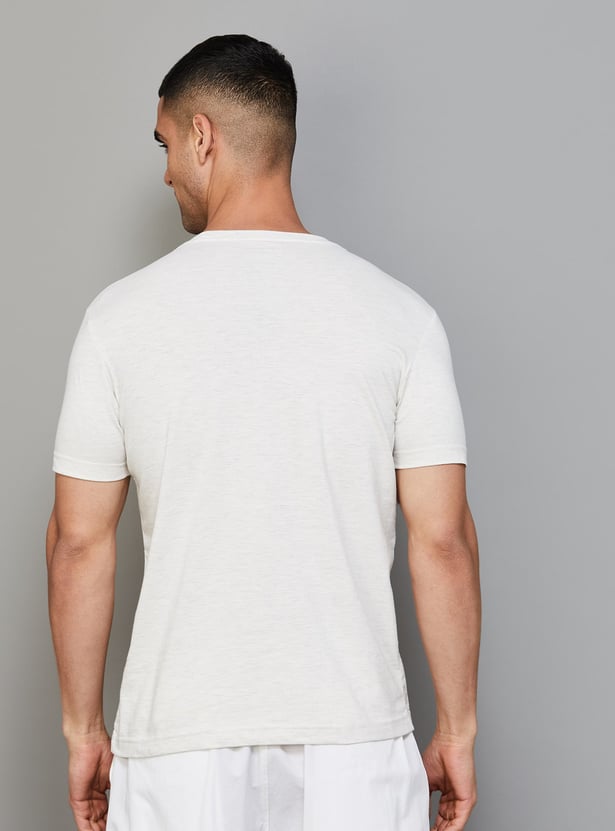 FAHRENHEIT Brand Print Slim Fit T-shirt - Pack of 3