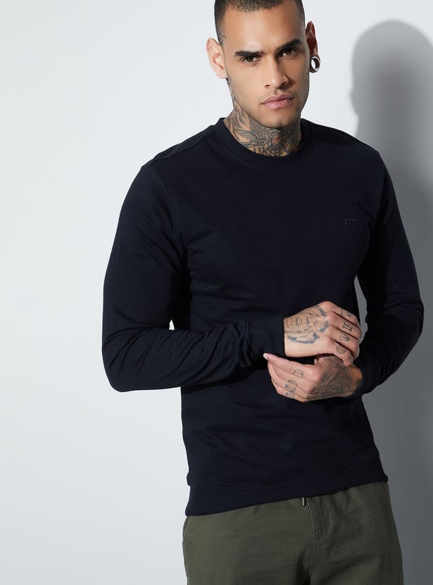 FAME FOREVER Solid Sweatshirt