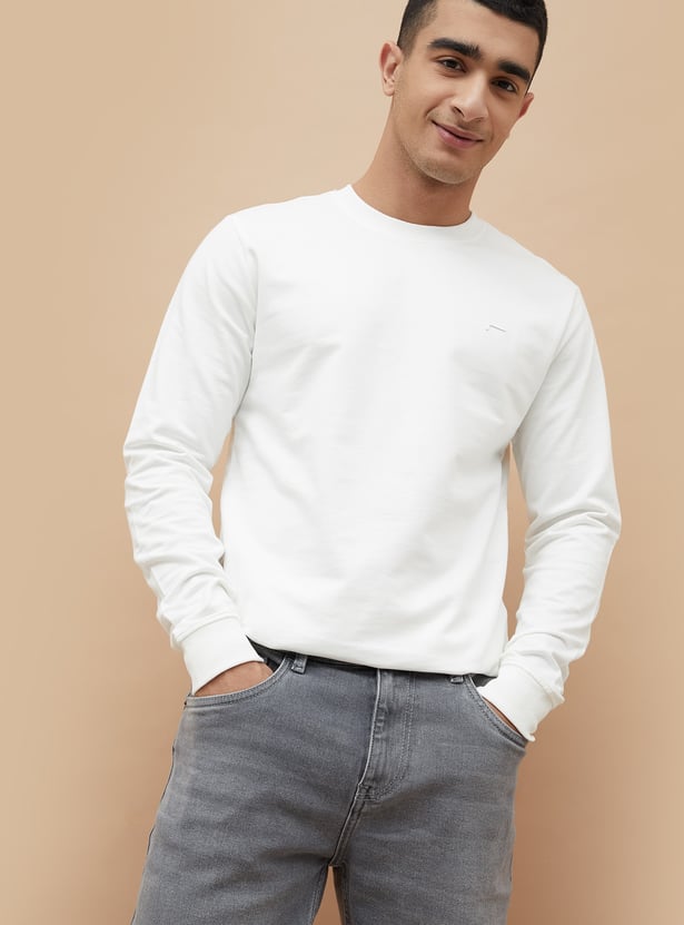 FAME FOREVER Solid Sweatshirt