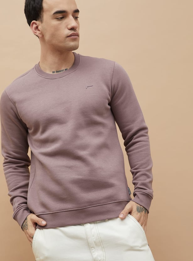 FAME FOREVER Solid Sweatshirt
