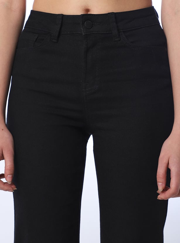 ONLY Solid Flared Jeans