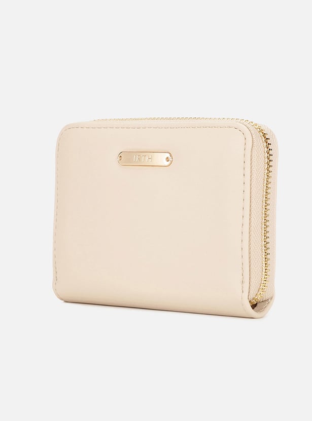 IRTH Solid Zip-Around Wallet