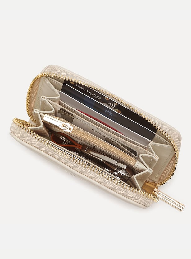 IRTH Solid Zip-Around Wallet