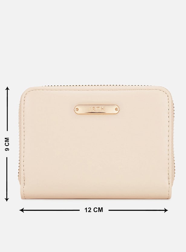 IRTH Solid Zip-Around Wallet