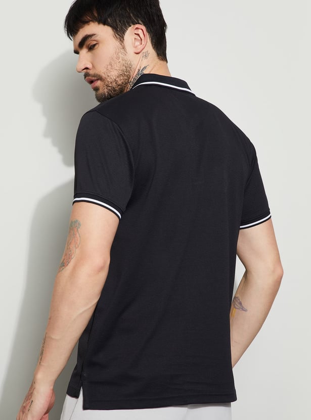 FAME FOREVER ACTIVE Solid Regular Fit Polo T-shirt