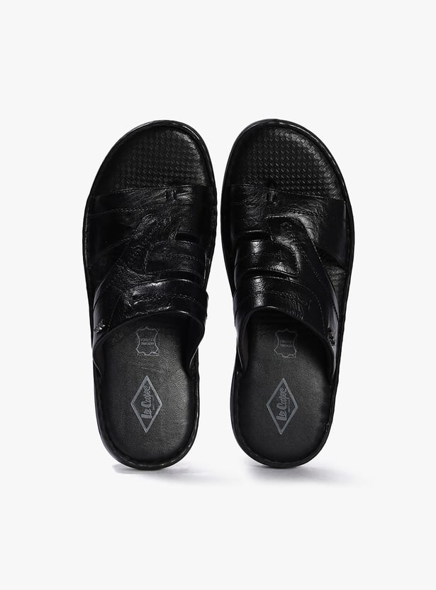 LEE COOPER Cut-Out Leather Sandals