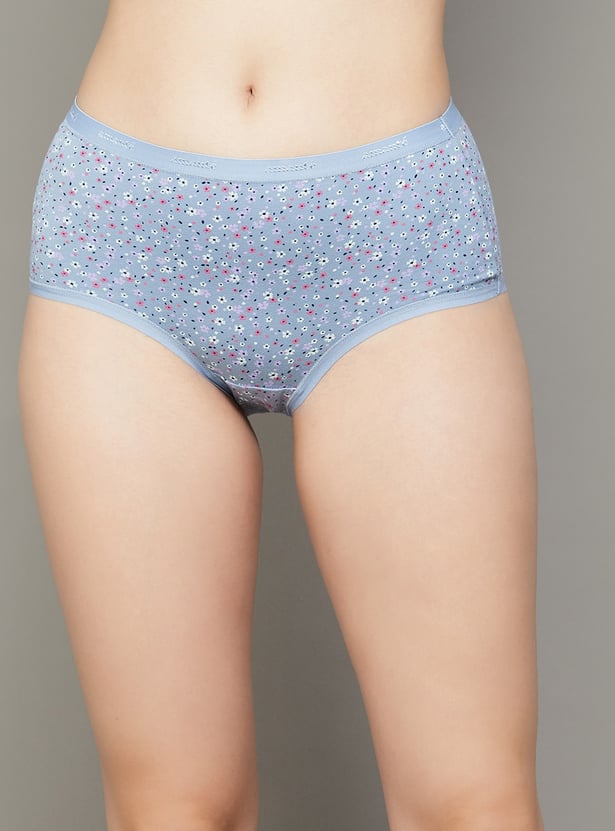 AMANTE Floral Print Hipster Panties - Pack of 3