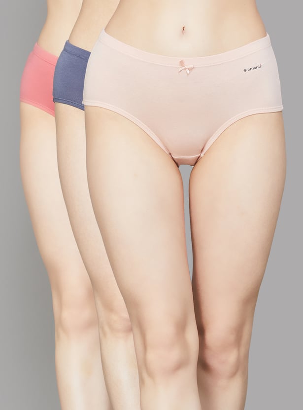 AMANTE Assorted Hipster Panties - Pack of 3