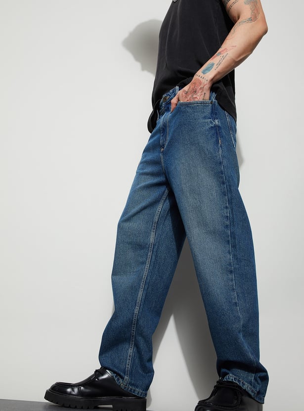 FORCA Washed Loose Fit Jeans