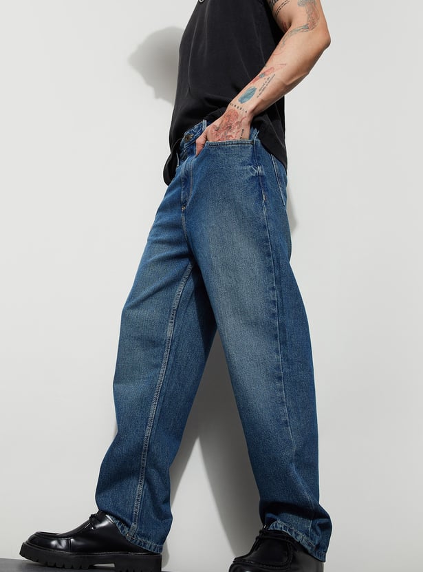 FORCA Washed Loose Fit Jeans