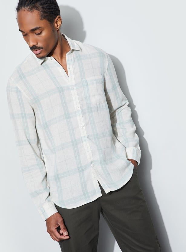 CODE Checked Regular Fit Shirt