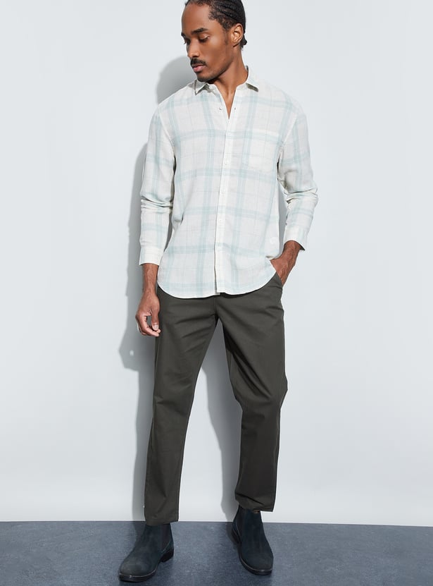 CODE Checked Regular Fit Shirt