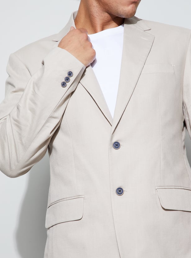 CODE Solid Tailored Fit Blazer