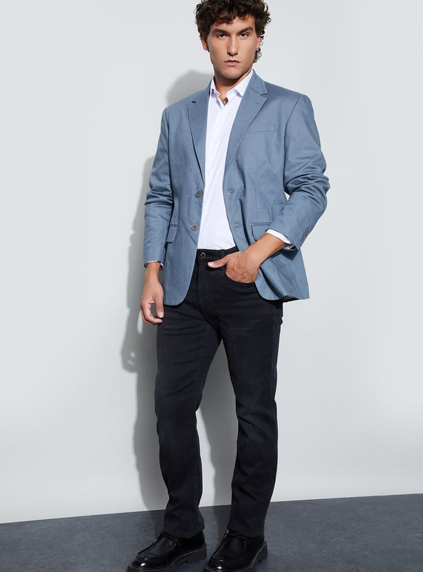 CODE Solid Tailored Fit Blazer