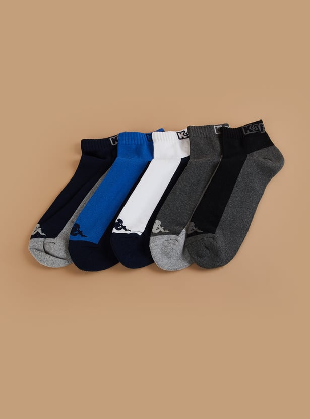 KAPPA Men Solid Ankle Length Socks - Pack of 5