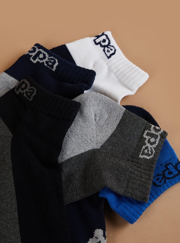 KAPPA Men Solid Ankle Length Socks - Pack of 5