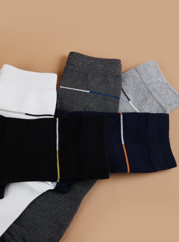 CODE Solid Ankle Length Socks - Pack of 5