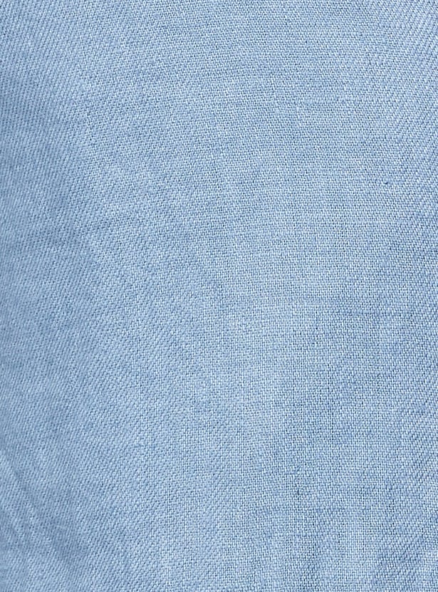 CELIO Solid Slim Straight Trousers