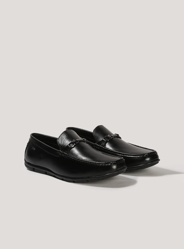 LEE COOPER Leather Bit Loafers