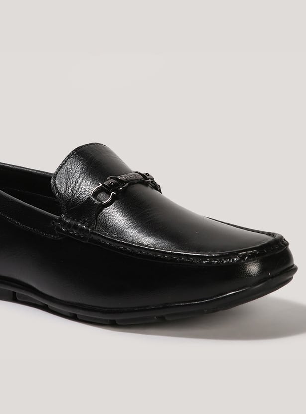 LEE COOPER Leather Bit Loafers