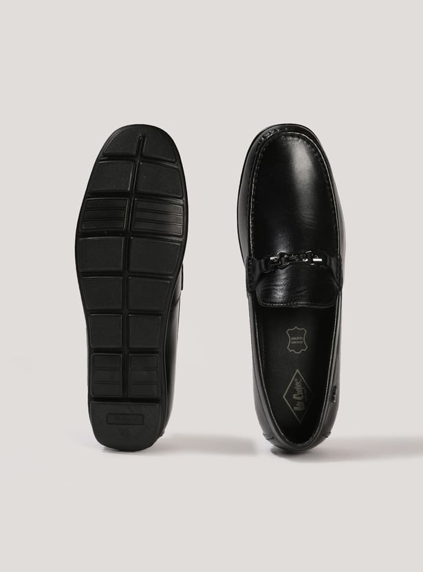 LEE COOPER Leather Bit Loafers