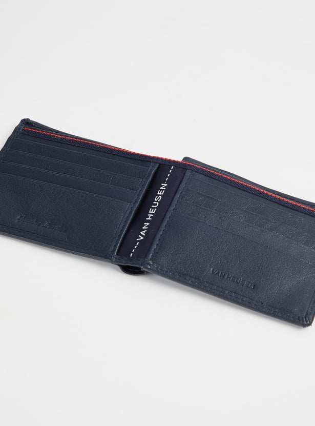 VAN HEUSEN Solid Leather Bi-Fold Wallet