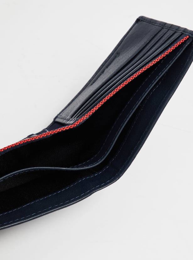 VAN HEUSEN Solid Leather Bi-Fold Wallet