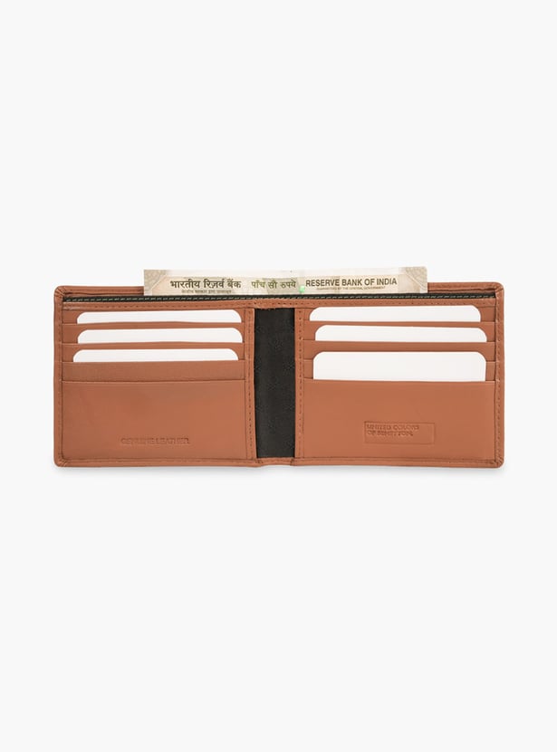 UNITED COLORS OF BENETTON Pinstripe Textured Bi-Fold Wallet