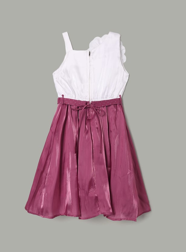 PEPPERMINT Girls Flower Applique Dress
