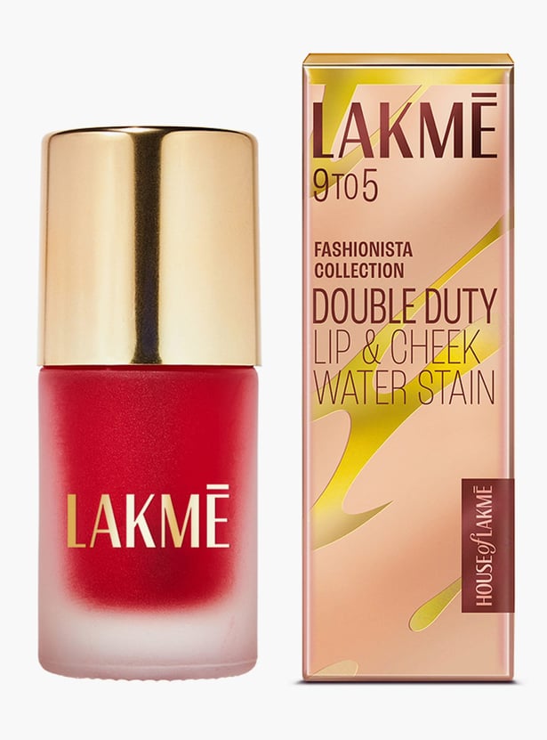 LAKME 9to5 Double Duty Lip & Cheek Water Stain - Sunset Kiss - 9ml