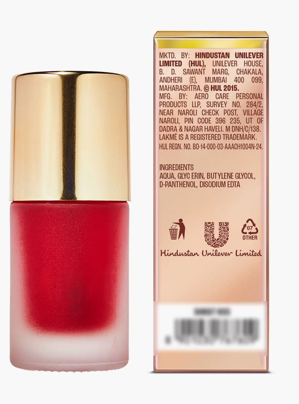 LAKME 9to5 Double Duty Lip & Cheek Water Stain - Sunset Kiss - 9ml