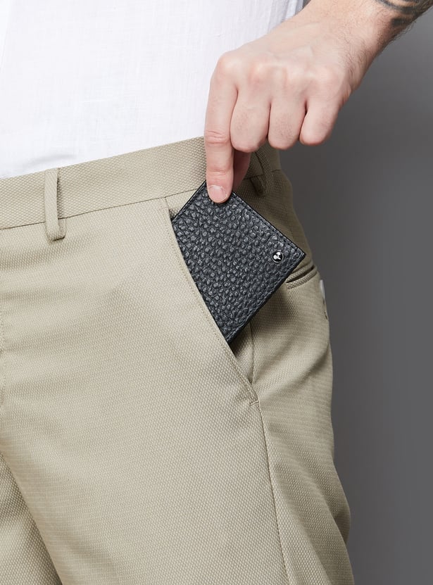 VAN HEUSEN Textured Leather Bi-Fold Wallet