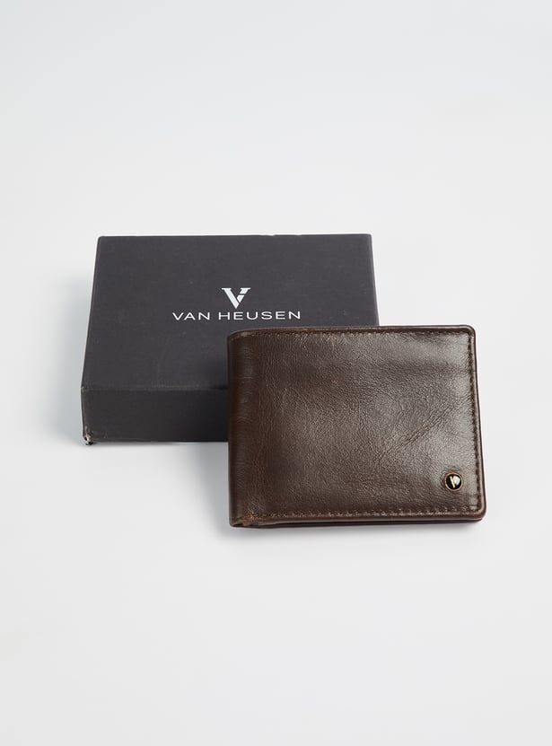 VAN HEUSEN Textured Leather Bi-Fold Wallet