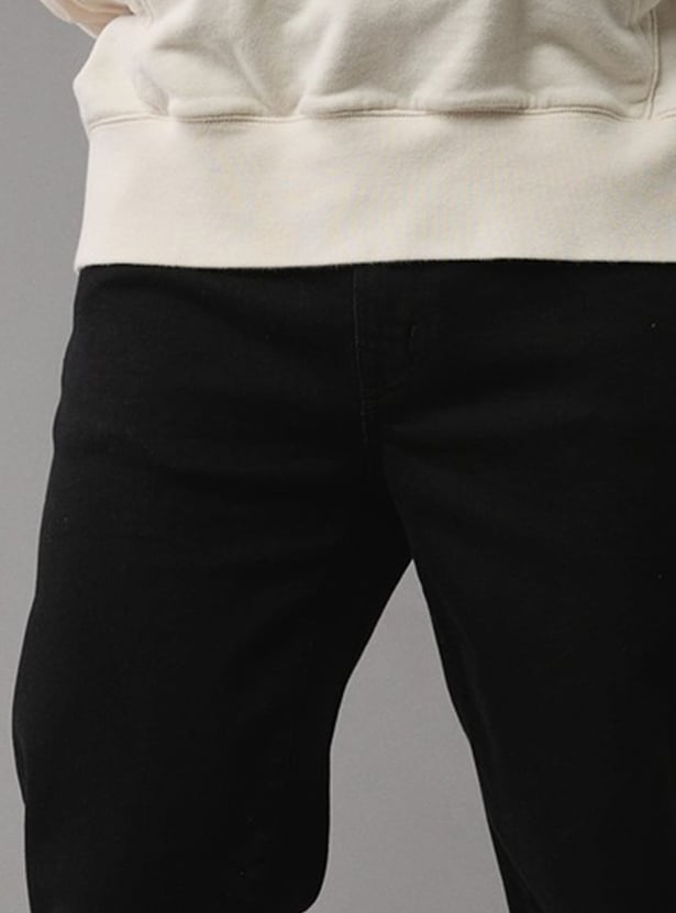 AMERICAN EAGLE Solid Regular Straight Jeans
