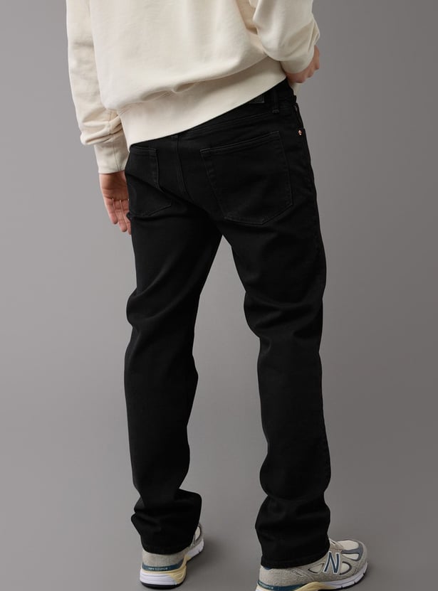 AMERICAN EAGLE Solid Regular Straight Jeans