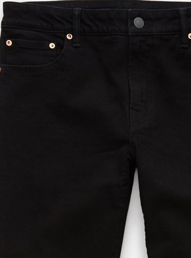 AMERICAN EAGLE Solid Regular Straight Jeans