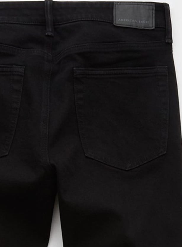 AMERICAN EAGLE Solid Regular Straight Jeans