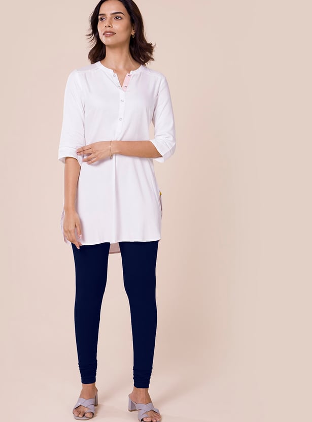 GO COLORS Solid Leggings