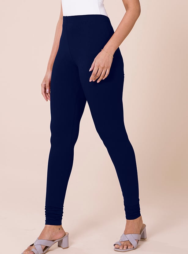 GO COLORS Solid Leggings