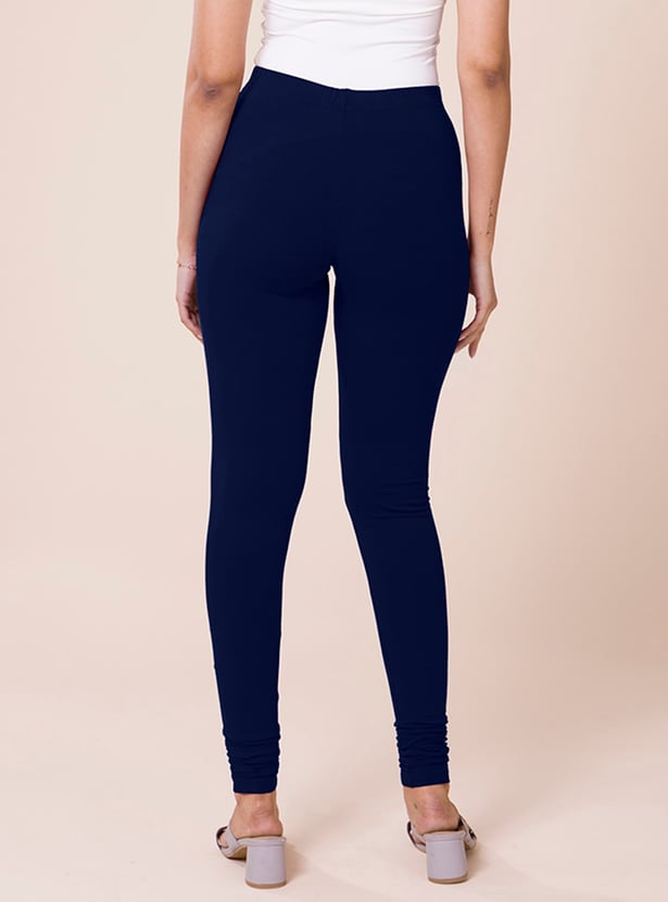 GO COLORS Solid Leggings