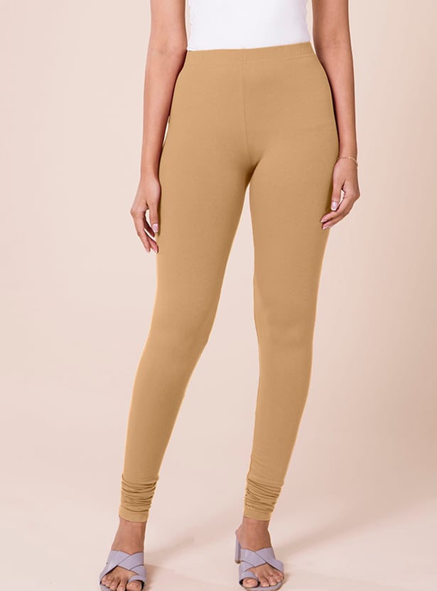 GO COLORS Solid Leggings