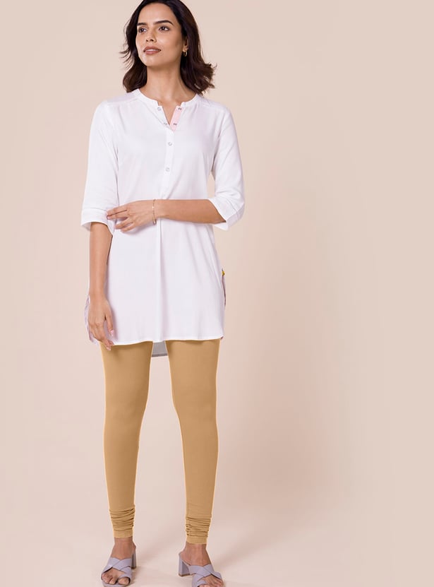 GO COLORS Solid Leggings